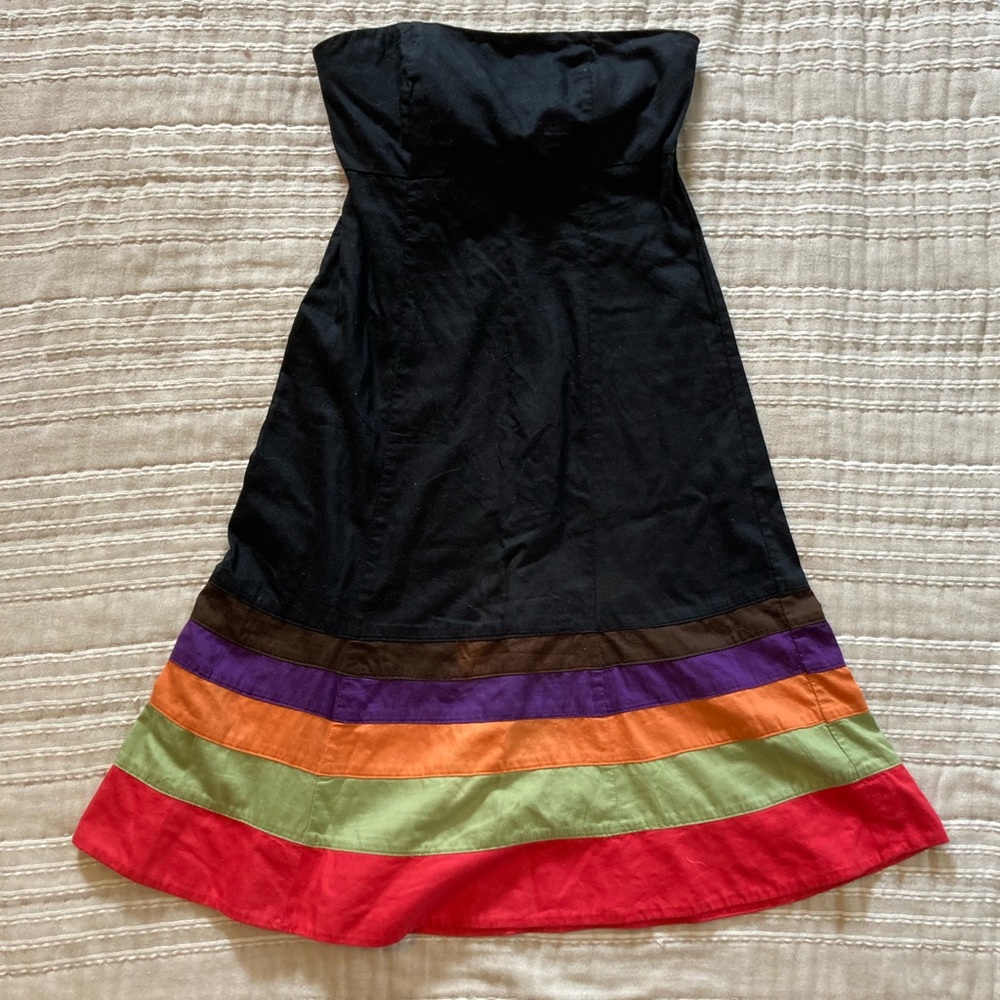 Gap rainbow stripe dress